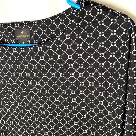 Worthington Dolman Geometric Blouse - Picture 3 of 3